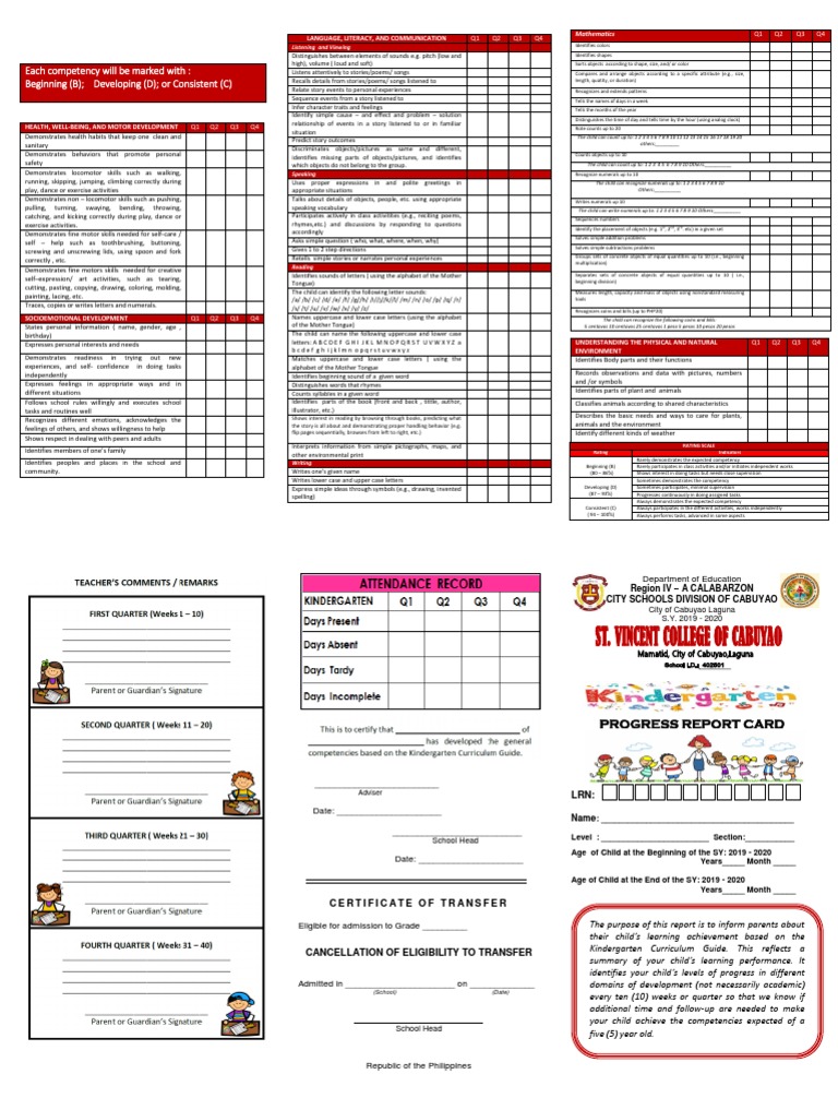 kindergarten grades for report cards TAG Grading - Value Service main image 0