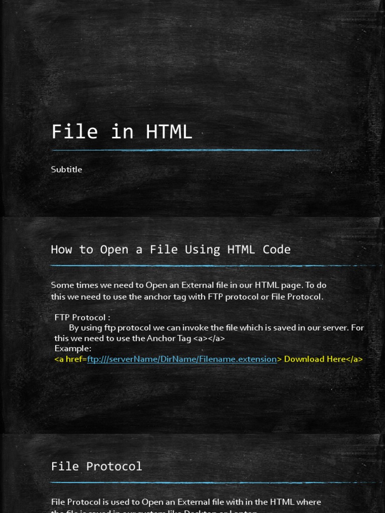 File in HTML | PDF