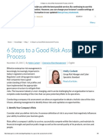 6 Steps To A Good Risk Assessment Process