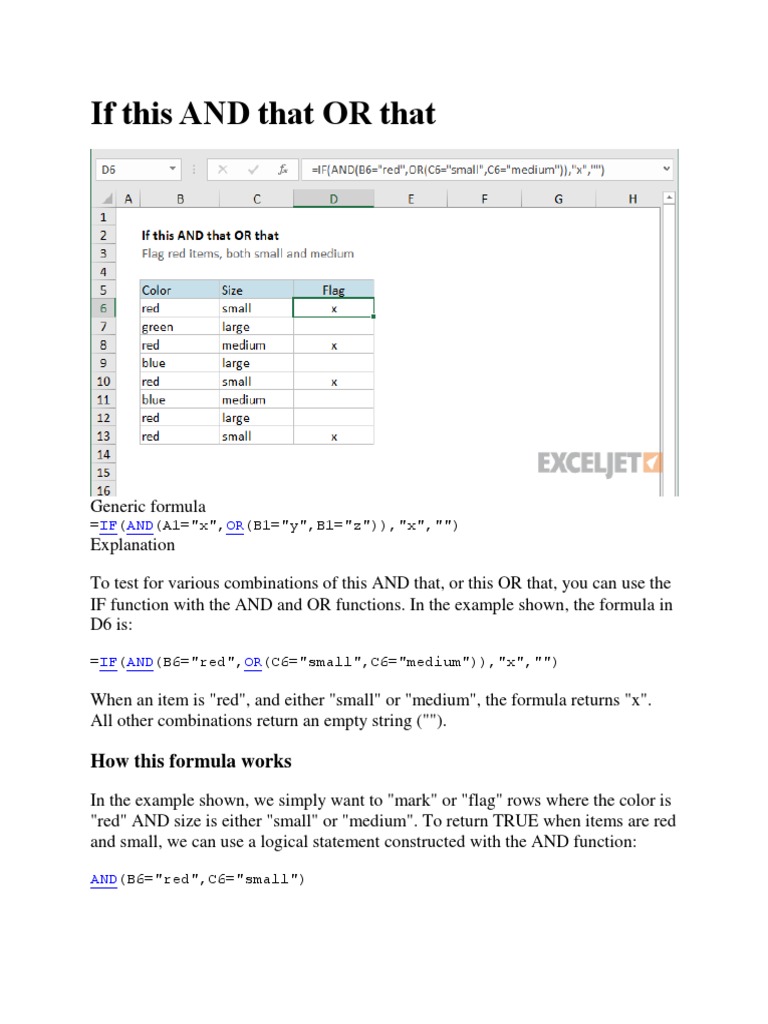 If Not This Or That Formula | Excel If Not That Formula – ARKBC