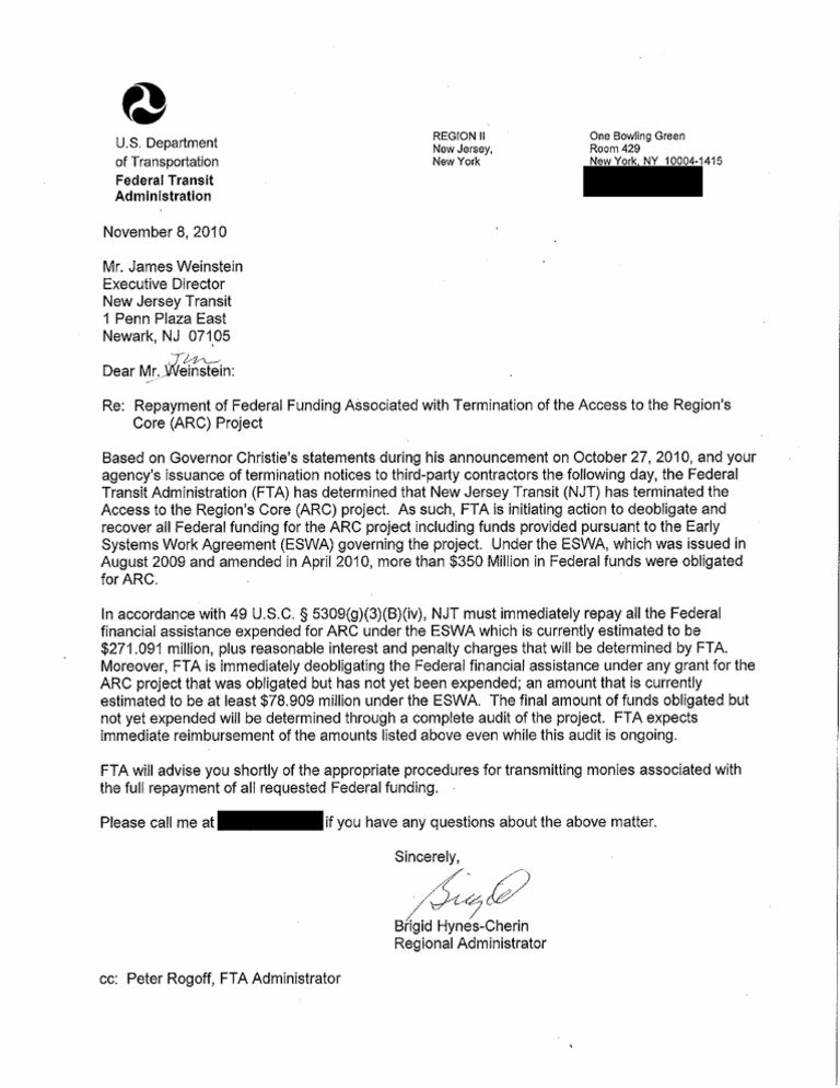 ARC Repayment Letter | PDF