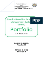 Results-Based Performance Management System (RPMS) : Portfolio