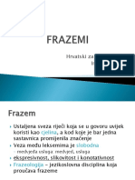 Frazemi FRA - Seminar