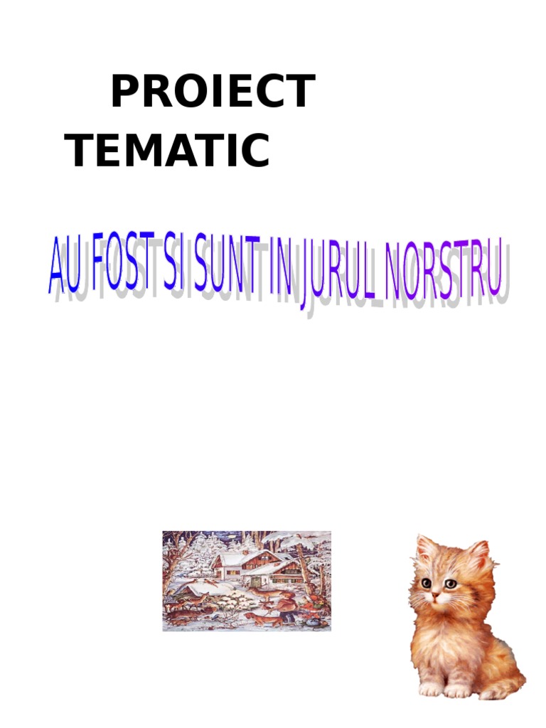 Animale Proiect Tematic