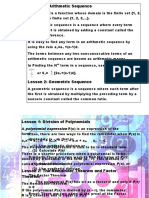 Lesson 1: Arithmetic Sequence