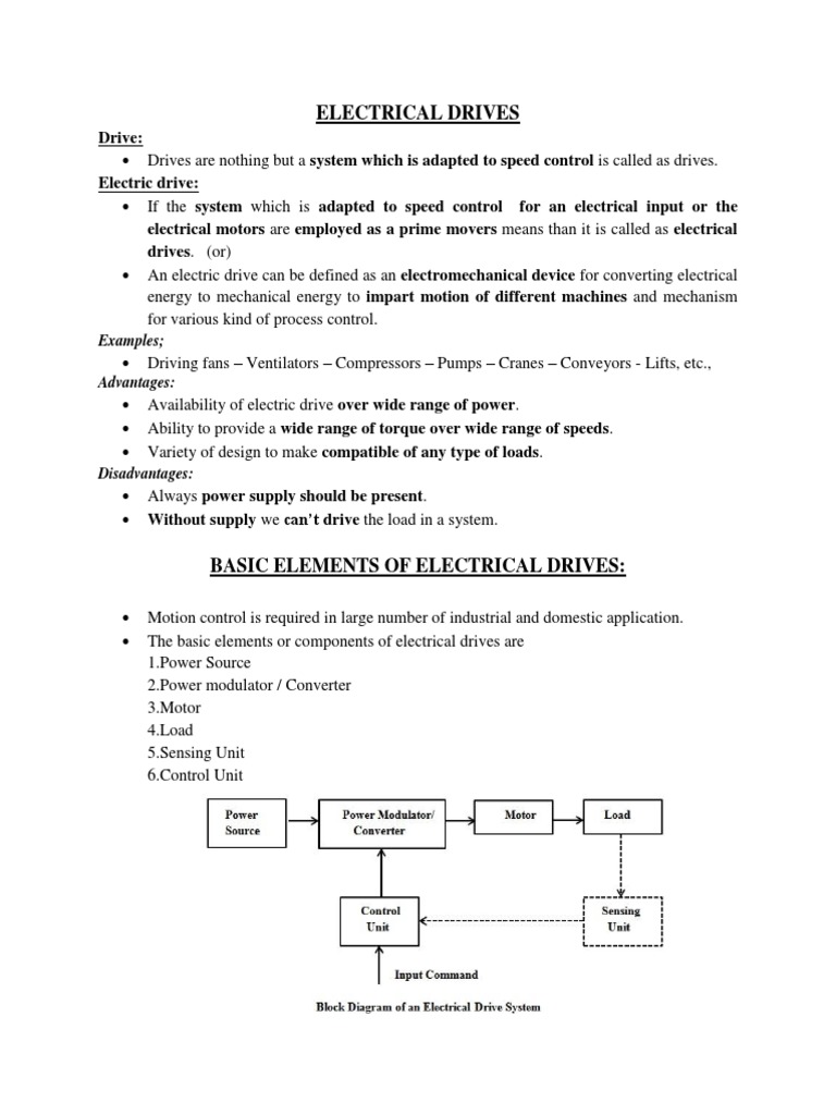 Edc Unit1 PDF Electric Motor Power Supply