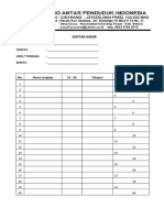 Daftar Hadir Rapat