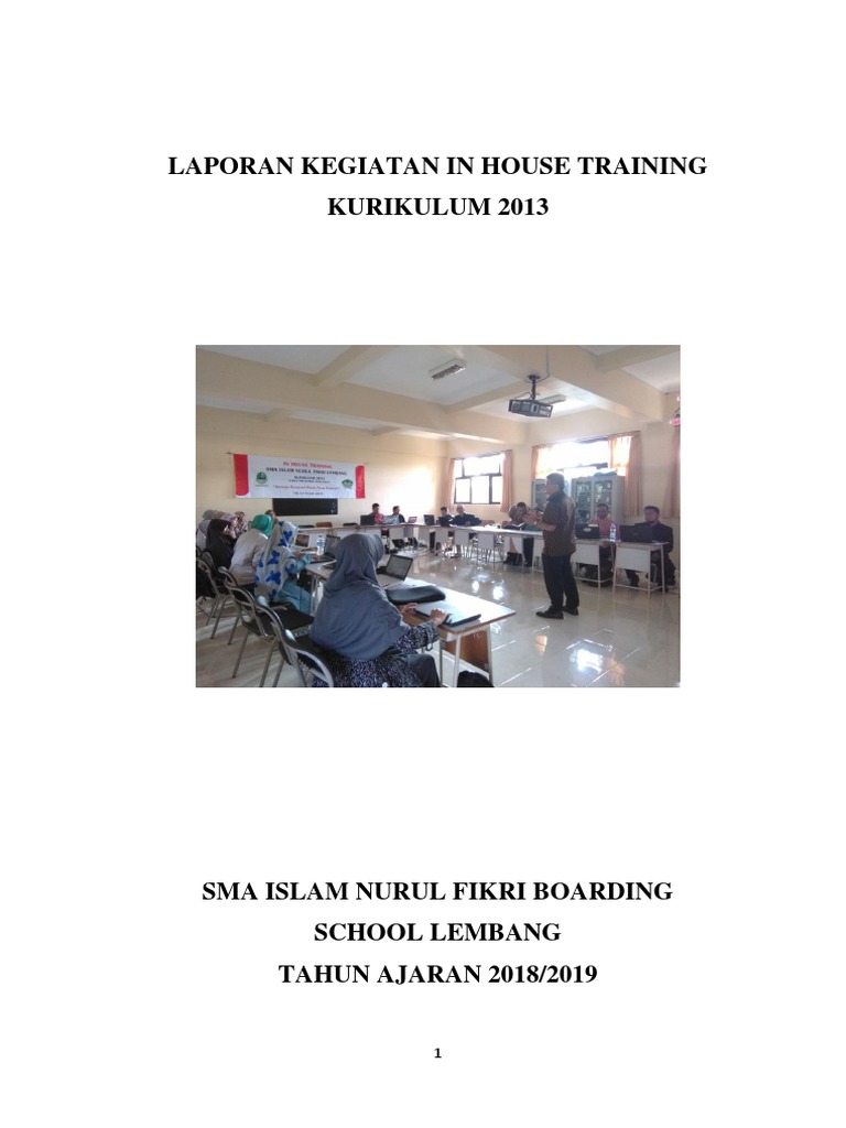 Laporan In House Training