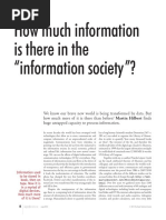 Martin Hilbert - How Much Information is There in the ''Information Society''