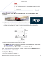 Cooling Tower Efficiency and Approach