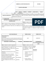 Plan de clases diario de Ciencias Naturales para décimo grado