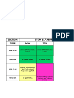 Shs 2 Shifts Contingency Plan Sked