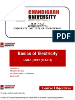 Be-Ist Year Academic Unit-4 University Institute of Engineering