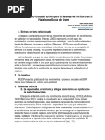 Territorio educación y movimientos sociales, el caso de la PSU