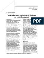 OT1 How To Estimate The Impacts of Overtime On Labor Productivity