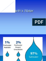 Distribution of Earth's Water