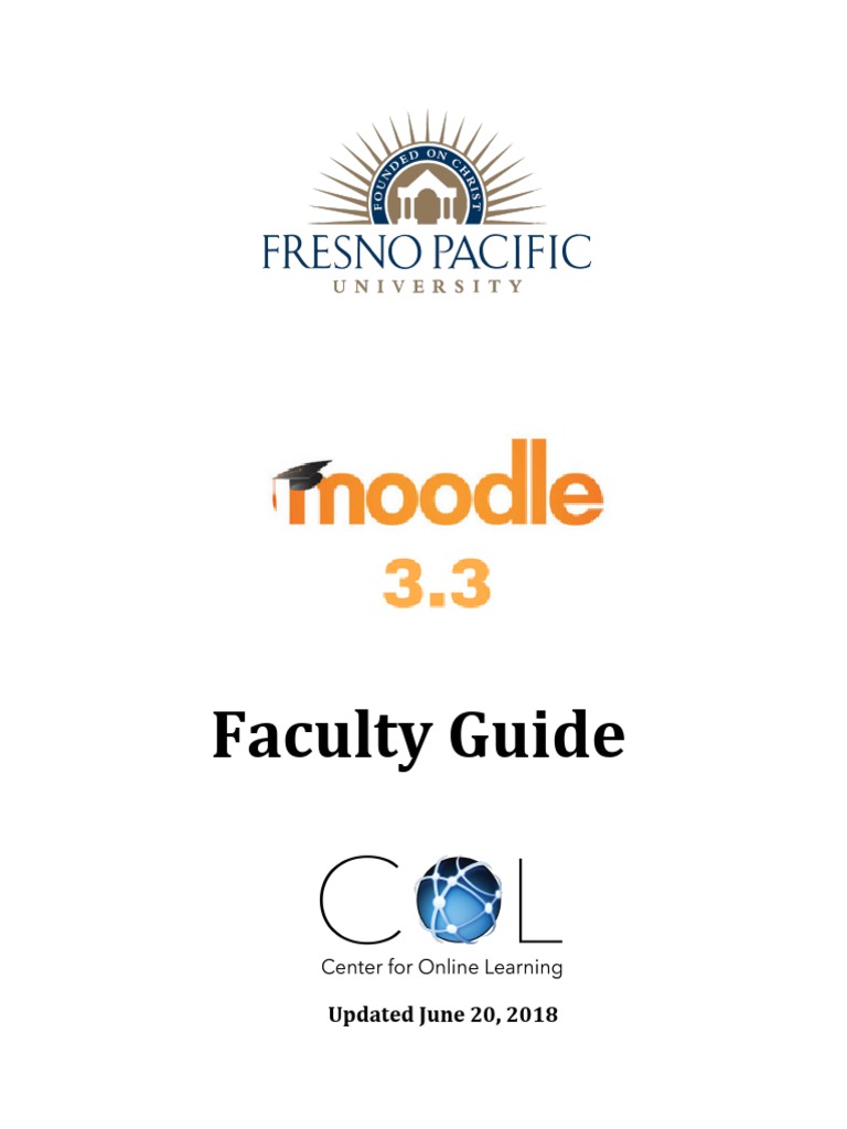 Moodle 3.3 Faculty Guide 07092018 | PDF | Internet Forum | Question