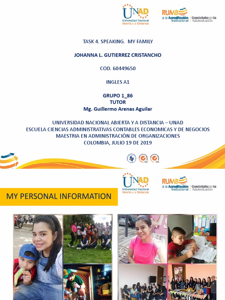 Ingles A 1 Task 4 Speaking | PDF
