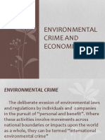 Environmental Crime and Economic Crime