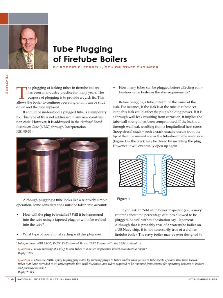 Boiler Tube Plugging PDF PDF Pipe (Fluid Conveyance) Leak