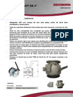 Total Seal Adaptador API de 4 Valvula de Descarga