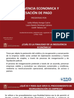 Insolvencia Economica y Sesacion de Pago