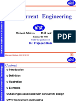 Concurrrent Engineering: Mahesh Mishra Roll No# 201510132