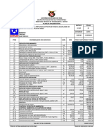 Planilha aeroporto orçamento