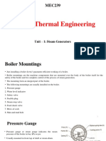 Applied Thermal Engineering: Unit - 1: Steam Generators