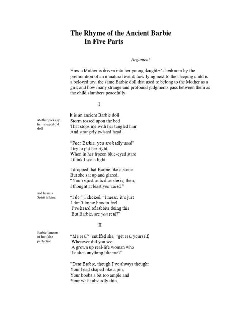 barbie makeup rhymes