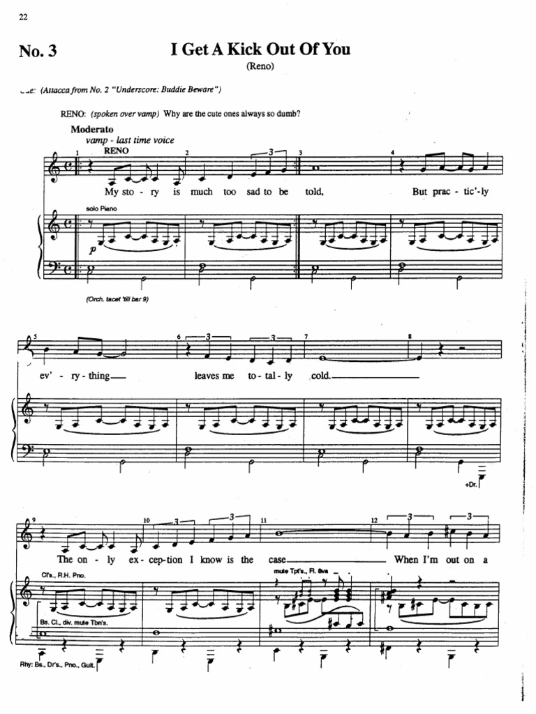 I Get A Kick Out of You - Sheet Music (Anything Goes) | PDF