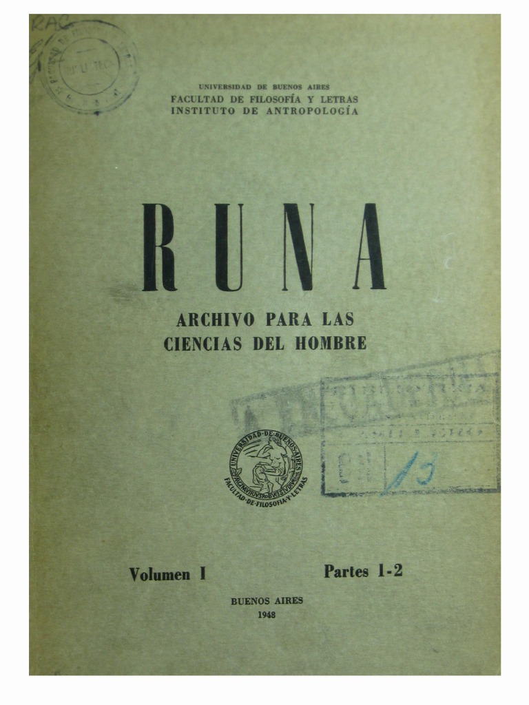 Txxxvi - RUNA Vol 1 Partes1y2 | AntropologÃ­a