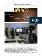 Lawweb - In-How To Prove Authenticity of Video Recording