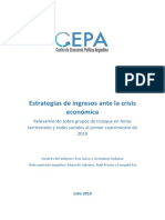 2019.07.22 Estrategias de Ingresos Ante La Crisis Económica. Relevamiento de Ferias CEPA