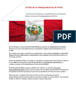 Historia Del Día de La Independencia de Perú