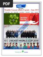 Monthly Current Affairs Capsule June 2019