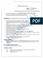 SAP Basis Sample Resume 3