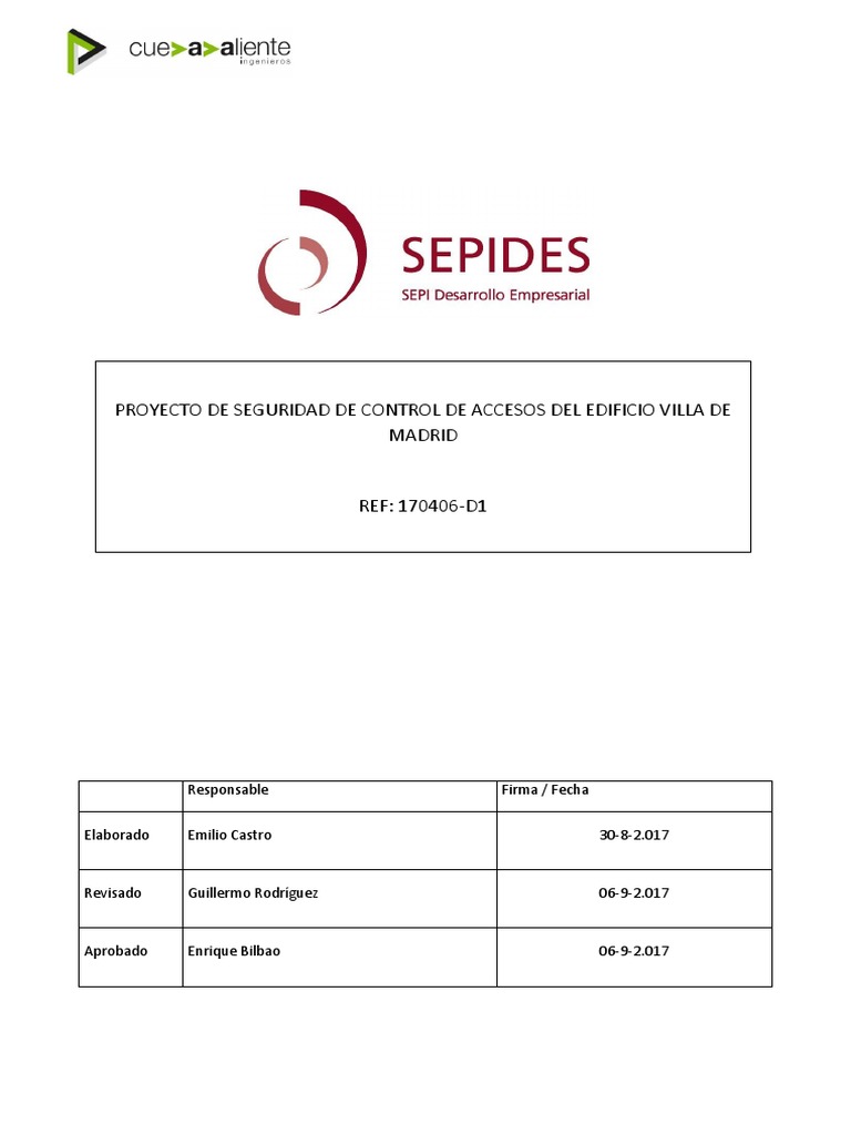 Proyecto de Control de Accesos Villa Madrid | PDF | La seguridad ...