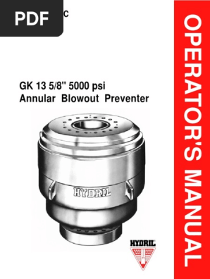 Hydril gk 13 5/8 manual