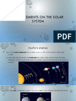 Advancements On Solar System