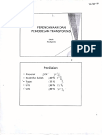 Perencanaan Dan Pemodelan Traanportasi