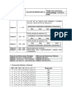 Taller Direccionamiento IP 