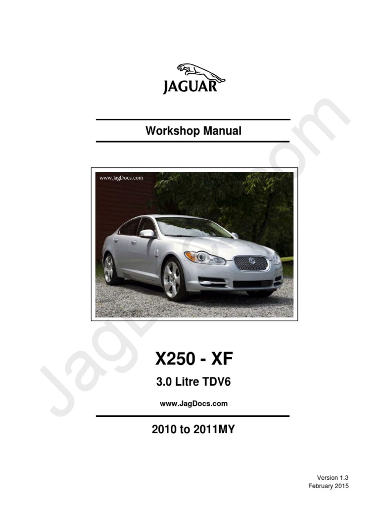 Jaguar XF (2013) manual visual data 6