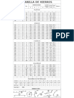 Ejemplo de Planilla de Aceros PDF