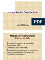 La Mediación Comunitaria