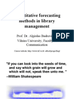 Quantitative Forecasting