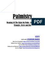 Palmistry Signs: Meanings of the Star, Cross, Triangle, Circle and Dot