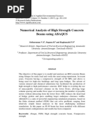 Numerical Analysis of High Strength Concrete Beams Using ABAQUS