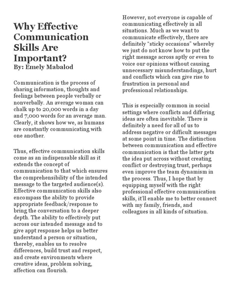 Common Barriers To Effective Listening | PDF | Human Communication ...