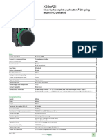 XB5AA21 Product Data Sheet Black Flush Pushbutton